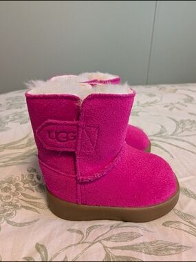 UGG Baby Keelan II Pink Suede Shearling Boots